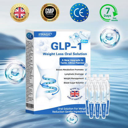 IFMAGIC® GLP-1 Pro Weight Loss Oral Solution👩‍⚕️One dose a day — see results in 7 days🔥Suitable for obesity, cardiovascular diseases, diabetes, sleep apnea, high cholesterol and blood lipids, joint problems, and various other conditions🌺