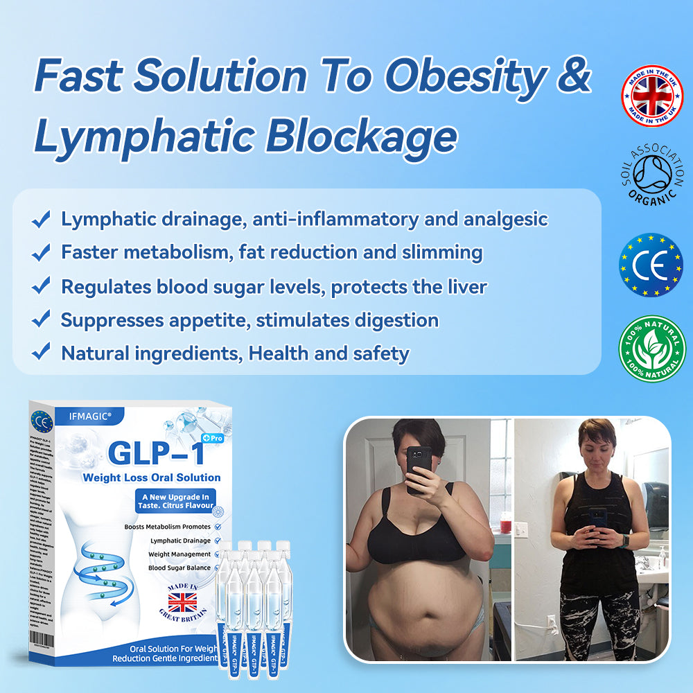 IFMAGIC® GLP-1 Pro Weight Loss Oral Solution👩‍⚕️One dose a day — see results in 7 days🔥Suitable for obesity, cardiovascular diseases, diabetes, sleep apnea, high cholesterol and blood lipids, joint problems, and various other conditions🌺