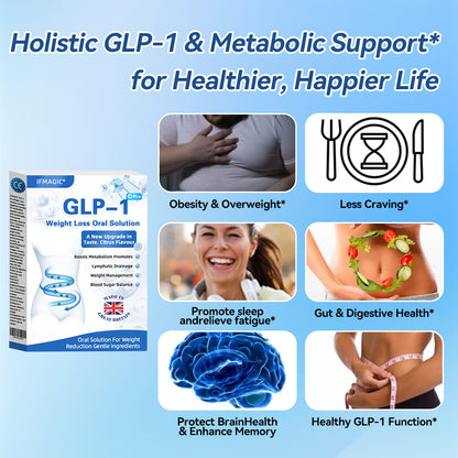 IFMAGIC® GLP-1 Pro Weight Loss Oral Solution👩‍⚕️One dose a day — see results in 7 days🔥Suitable for obesity, cardiovascular diseases, diabetes, sleep apnea, high cholesterol and blood lipids, joint problems, and various other conditions🌺